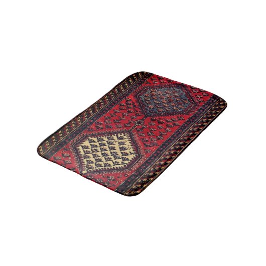 Tapis De Bain Motif rouge oriental no2 (Angle)