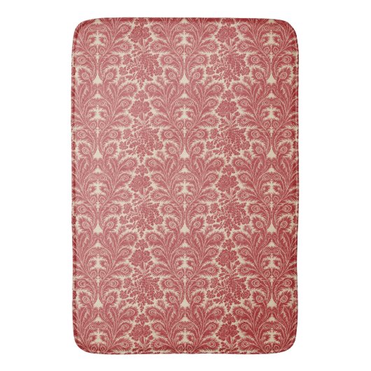 Tapis De Bain Motif rouge vintage (devant Vertical)