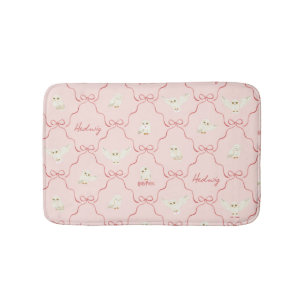 Tapis De Bain Motif Ruban Rose Hedwig
