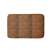 Tapis De Bain Motif rustique en bois Brown (Devant)