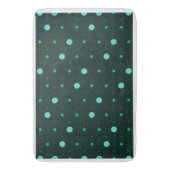 Tapis De Bain Motif sans couture à pois sarcelle (devant Vertical)