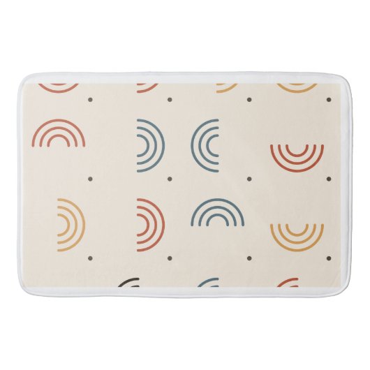 Tapis De Bain Motif sans couture d'arche de Boho Rainbow (Devant)