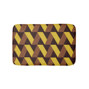 Tapis De Bain Motif sans couture de la ligne Zig-Zag de luxe