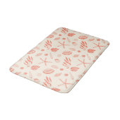Tapis De Bain Motif sans joint avec coquillages (Angle)