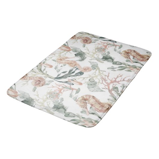 Tapis De Bain Motif Seahorse (Angle)