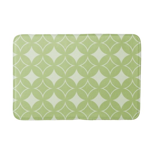 Tapis De Bain Motif shippo vert olive (Devant)