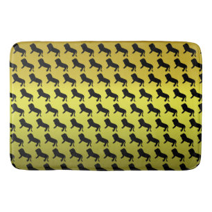 Tapis De Bain Motif Silhouette Lion