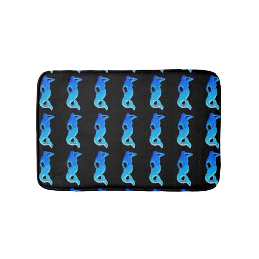 Tapis De Bain motif sirène bleue (Devant)