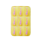 Tapis De Bain motif sirène rose nageant (Devant (Vertical))
