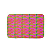 Tapis De Bain motif sirènes rouge/rose nageant (Devant)