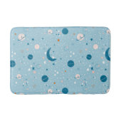 Tapis De Bain Motif Sky & Space bleu (Devant)