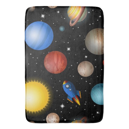 Tapis De Bain Motif spatial (devant Vertical)