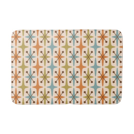 Tapis De Bain Motif Starburst moderne du milieu du siècle (Devant)