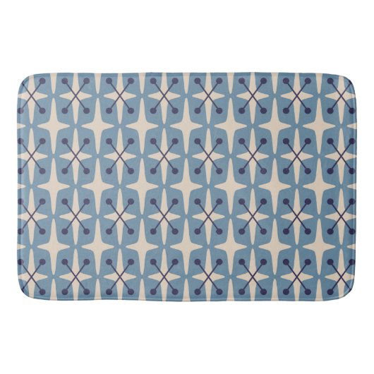 Tapis De Bain Motif Starburst moderne du milieu du siècle (Devant)