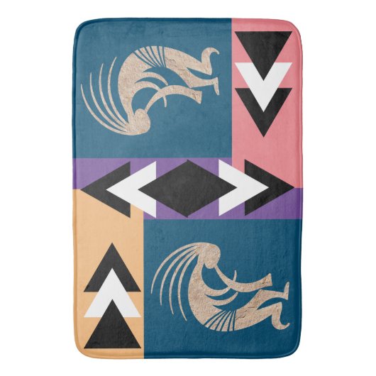 Tapis De Bain Motif Sud-Ouest Kokopellis (devant Vertical)