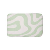 Tapis De Bain Motif Super à bande verte Sage Green (Devant)