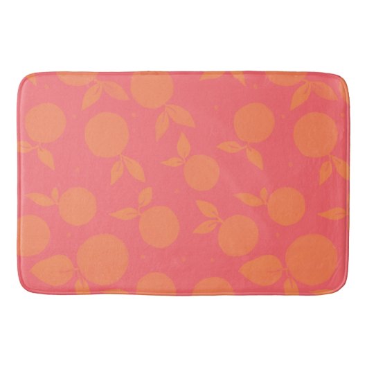 Tapis De Bain motif tangerine Abstrait (Devant)
