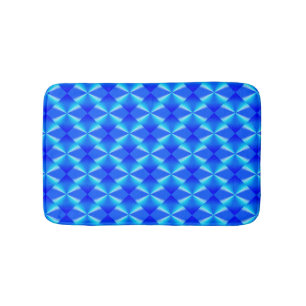 Tapis De Bain Motif tendance moderne bleu royal