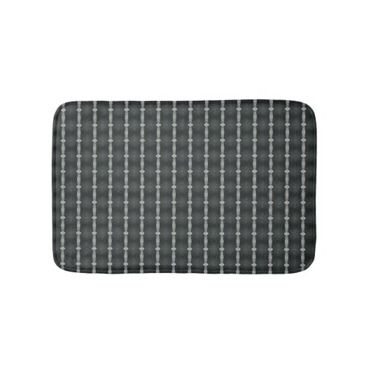 Tapis De Bain Motif transparent en acier gris (Devant)