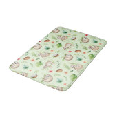 Tapis De Bain Motif tropical de paresse de noix de coco (Angle)