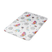 Tapis De Bain Motif tropical d'été de style de Memphis (Angle)