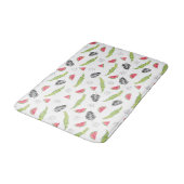 Tapis De Bain Motif Tropical Watermelon & Crocodile (Angle)