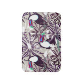 Tapis De Bain Motif tropicale avec palmiers et oiseaux. (Devant (Vertical))