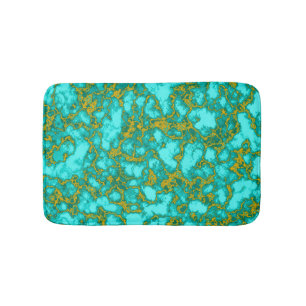 Tapis De Bain Motif Turquoise
