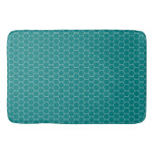 Tapis De Bain Motif Turquoise moderne du milieu du siècle (Devant)