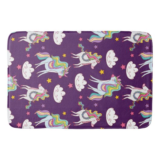 Tapis De Bain Motif Unicorn Funny Magic Horse (Devant)