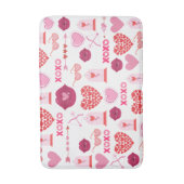 Tapis De Bain Motif Valentine`s Day 2023 Arrière - plan avec coe (Devant (Vertical))