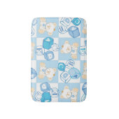 Tapis De Bain Motif vérifié d'ours de nounours (Devant (Vertical))