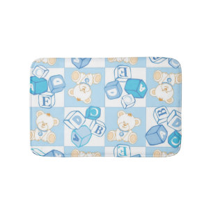 Tapis De Bain Motif vérifié d'ours de nounours