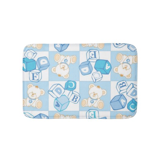 Tapis De Bain Motif vérifié d'ours de nounours (Devant)