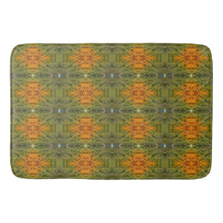 Tapis De Bain Motif vert avec orange