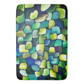 Tapis De Bain Motif vert contemporain (devant Vertical)