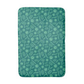 Tapis De Bain Motif vert de microbes (Devant (Vertical))