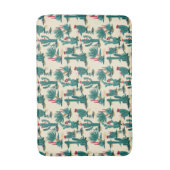 Tapis De Bain Motif vert et rouge de cactus (Devant (Vertical))