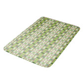 Tapis De Bain Motif vert foncé et clair (Angle)