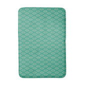 Tapis De Bain Motif vert stylisé de feuille (Devant (Vertical))