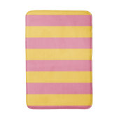 Tapis De Bain Motif vertical vibrant rose et jaune (Devant (Vertical))