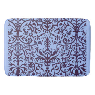 Tapis De Bain Motif victorien bleu
