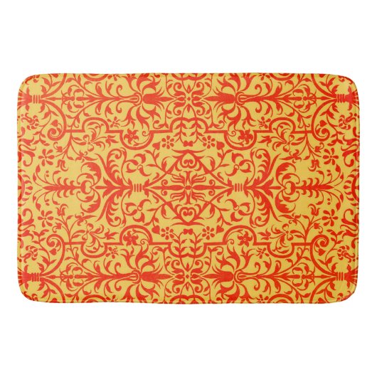 Tapis De Bain Motif victorien orange (Devant)