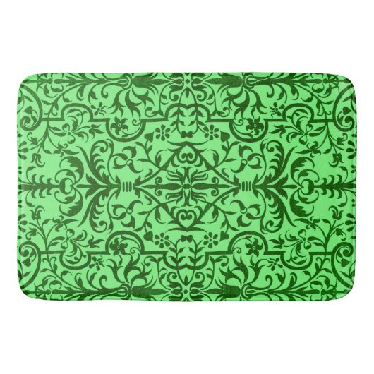Tapis De Bain Motif victorien vert (Devant)