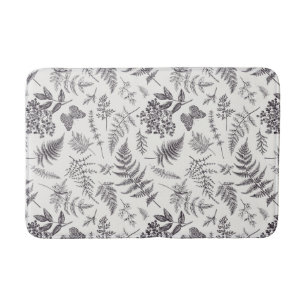 Tapis De Bain Motif vintage Botany et Papillon