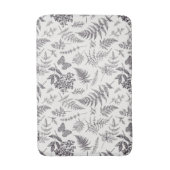 Tapis De Bain Motif vintage Botany et Papillon (Devant (Vertical))