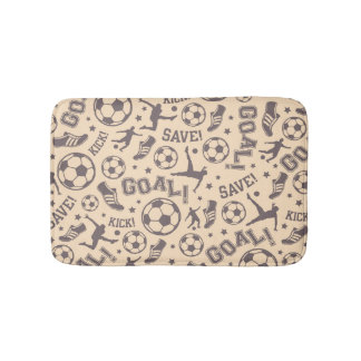 Tapis De Bain Motif vintage du football