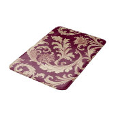 Tapis De Bain Motif Vintage marron et beige (Angle)