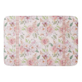 Tapis De Bain motif vintage rose pastel (Devant)