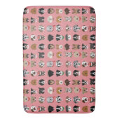 Tapis De Bain Motif visage chien de Noël (devant Vertical)